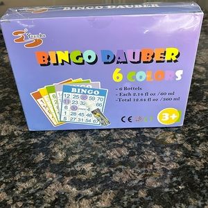 YUANHE BINGO DAUBER 6 COLORS NWT